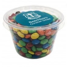 Tub filled with M&Ms 100g
